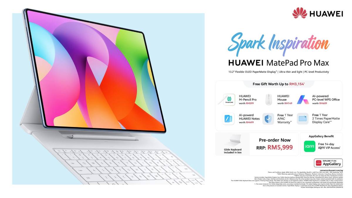 HUAWEI MatePad Pro Max大马发布:售价RM5,999! HUAWEI MatePad Pro Max大马发布:售价RM5,999! 3