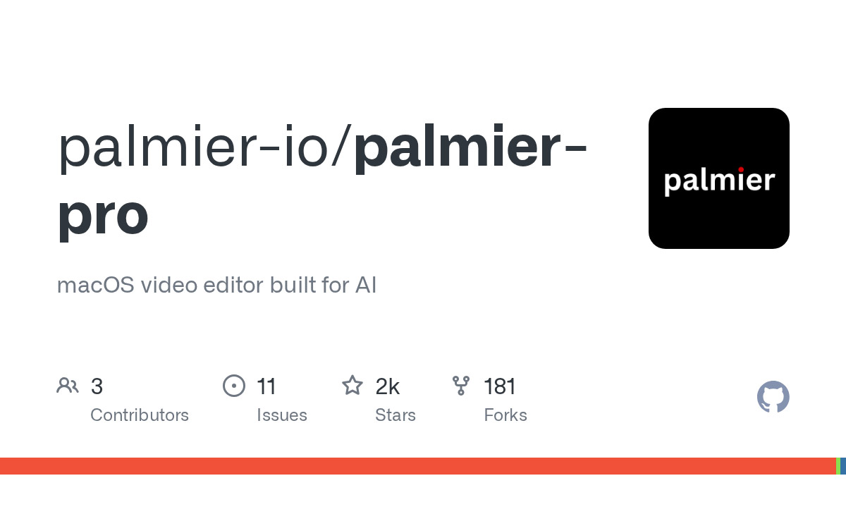 Palmier Pro发布：支持用Claude编辑视频！