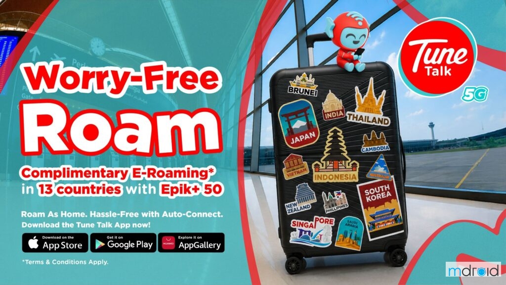 Tune Talk 推出 E-Roaming:RM50 配套支援13国漫游 Tune Talk 推出 E-Roaming:RM50 配套支援13国漫游
