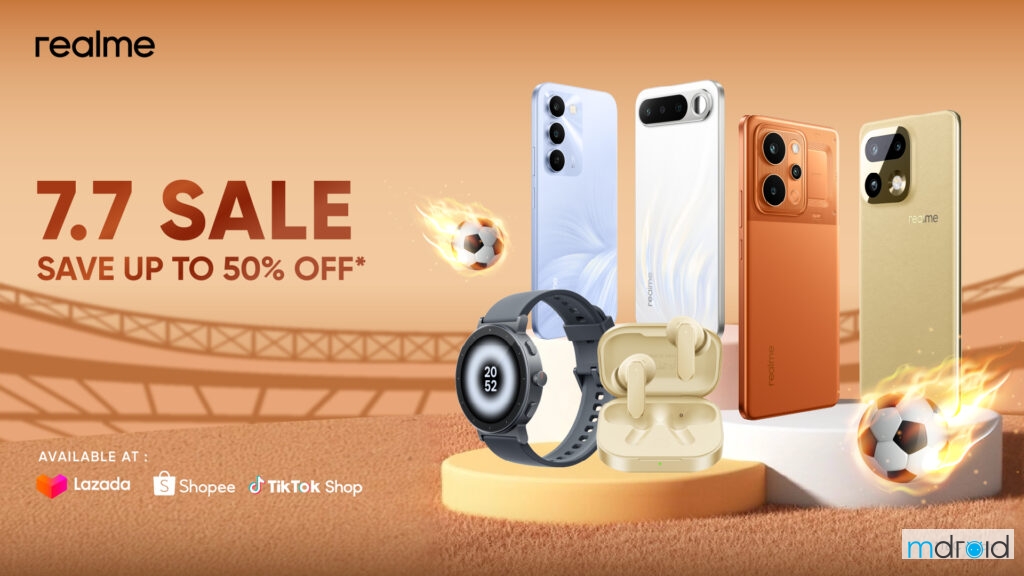realme 推出 7.7 年中促销活动:三大电商平台最高提供 50% 折扣 realme 推出 7.7 年中促销活动:三大电商平台最高提供 50% 折扣