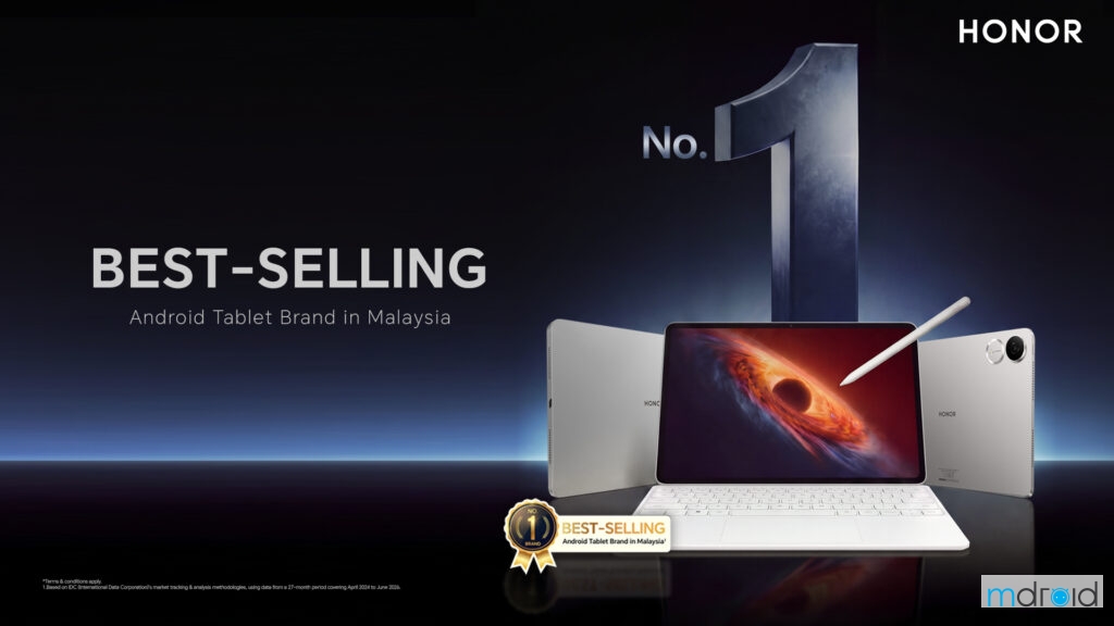 HONOR 连续27个月称霸大马Android平板市场,Pad 20系列即将登场 HONOR Tablets No 1 Best Selling in Malaysia KV