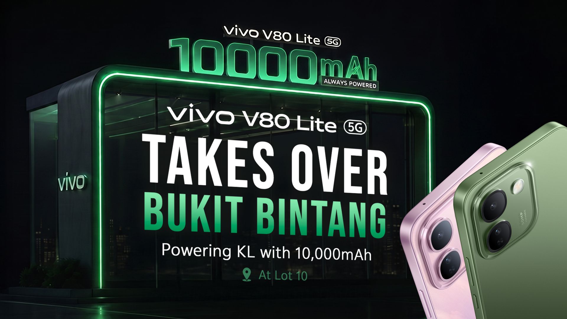 直播狂测 32 小时 37 分钟！vivo V80 Lite 5G 创吉尼斯世界纪录™，搭载 10,000mAh 电池 1