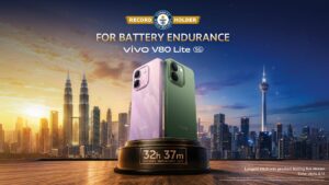 直播狂测 32 小时 37 分钟！vivo V80 Lite 5G 创吉尼斯世界纪录™，搭载 10,000mAh 电池