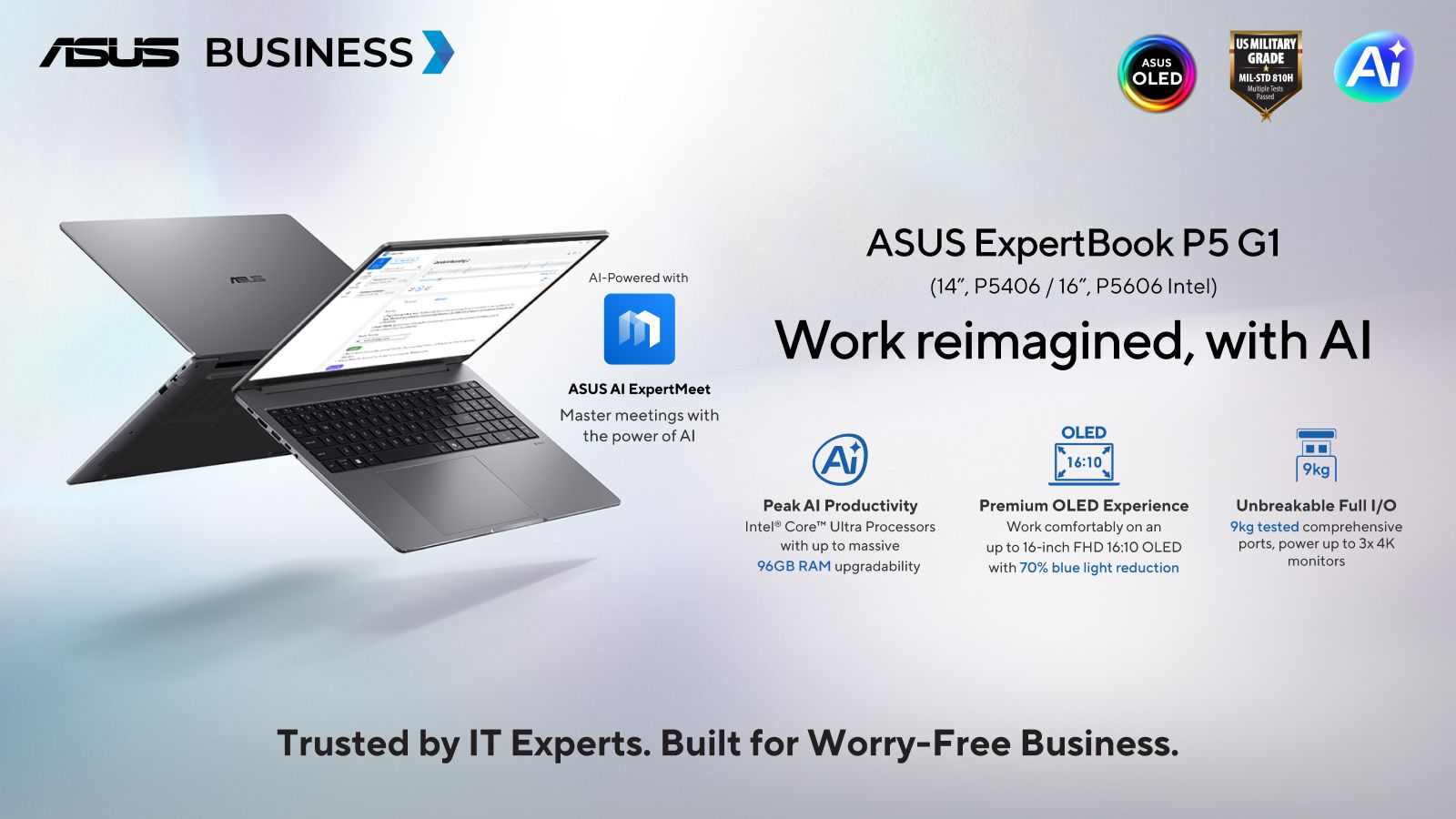 ASUS ExpertBook P 系列登陆马来西亚：三款商务本齐发，RM4,799 起 2