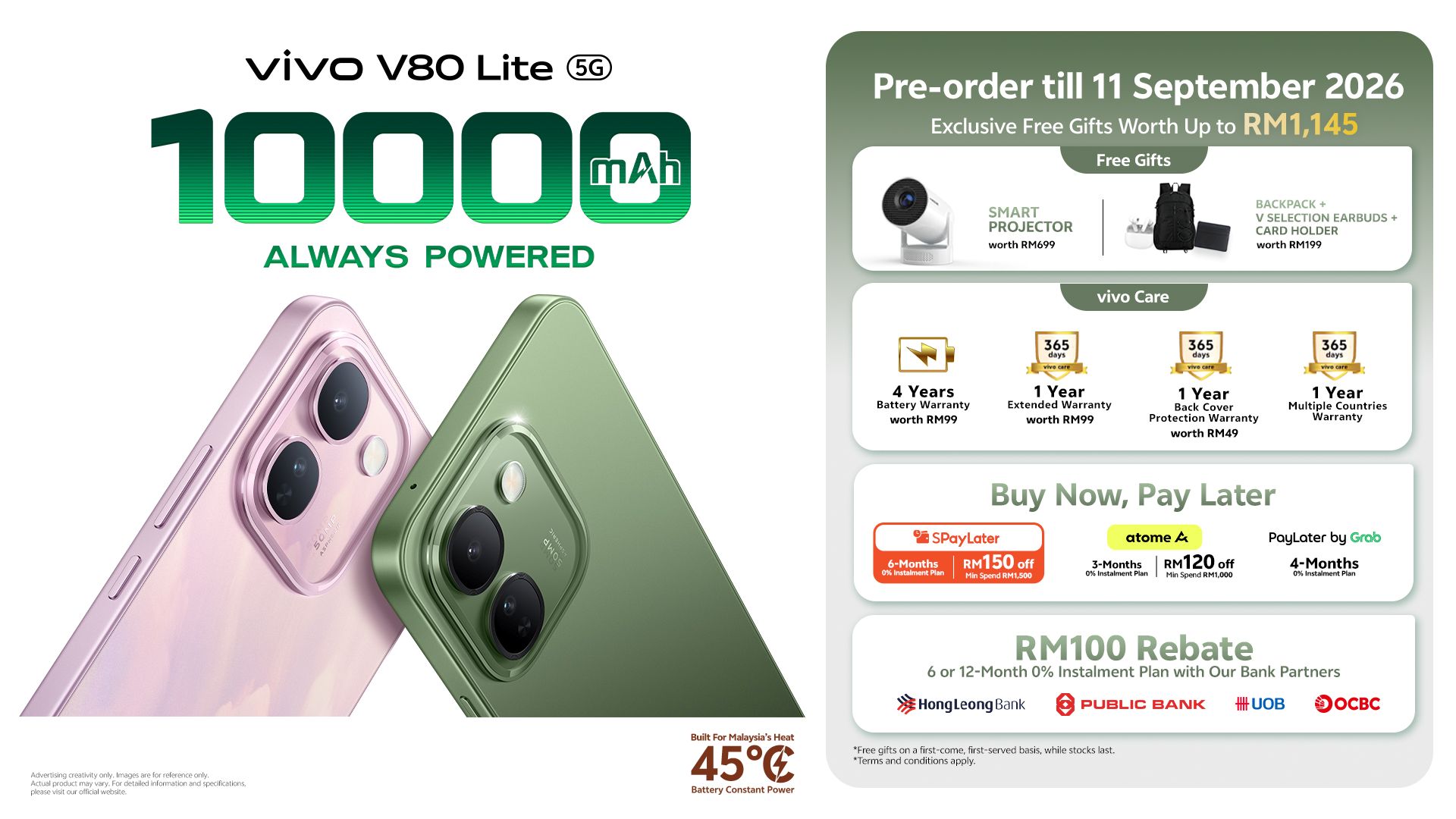 直播狂测 32 小时 37 分钟！vivo V80 Lite 5G 创吉尼斯世界纪录™，搭载 10,000mAh 电池 2