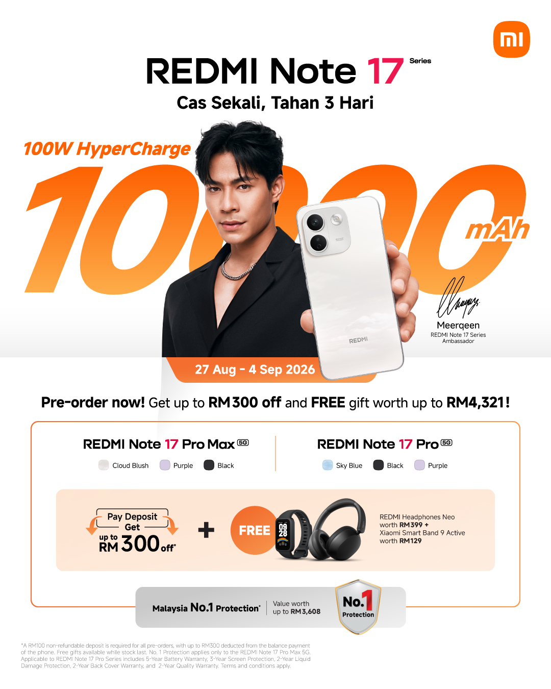 REDMI Note 17系列大马开放预购:享RM300折扣及丰富礼遇 REDMI Note 17系列大马开放预购:享RM300折扣及丰富礼遇 2