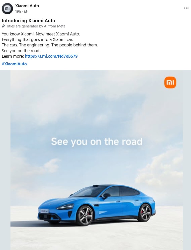 Xiaomi Auto 国际官网与社媒正式上线 1