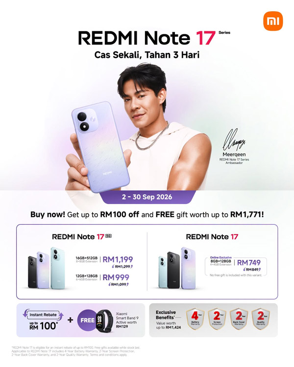 REDMI Note 17系列大马发布：售价RM849起！ 7