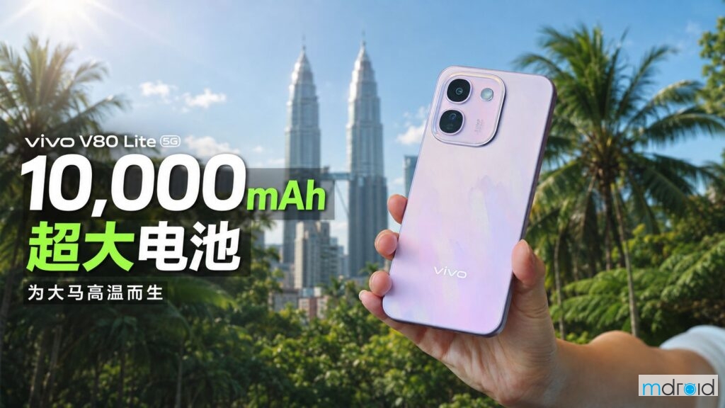 10,000mAh 超大电池加持，vivo V80 Lite 5G 为大马高温而生 