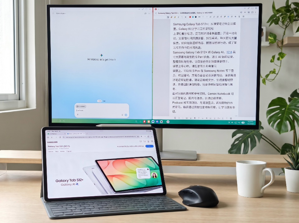 Samsung Galaxy Tab S12+:Galaxy AI 赋能,学习工作更轻松 Samsung Galaxy Tab S12+:Galaxy AI 赋能,学习工作更轻松 3