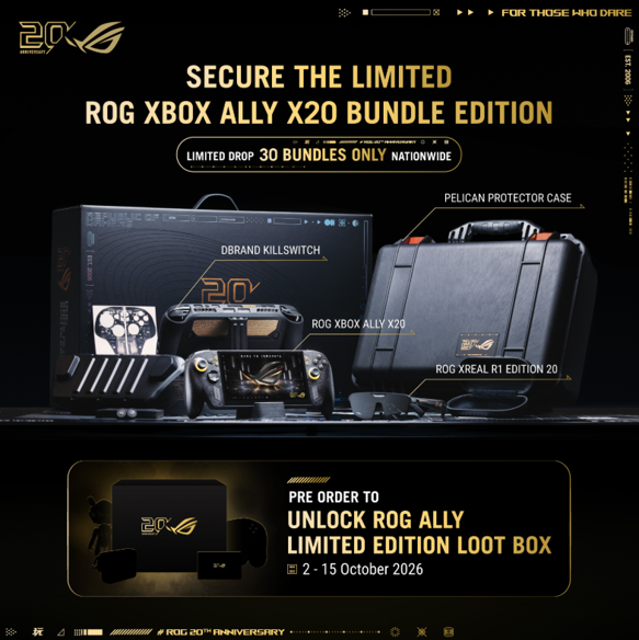 ROG XBOX Ally X20限量套装大马发布：售价RM10,999，全国仅30套！ 1