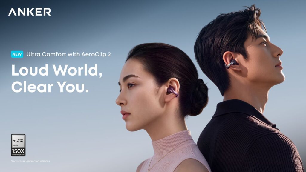 Anker soundcore AeroClip 2大马开卖!AI清晰通话、32小时续航,售价RM729 Anker soundcore AeroClip 2