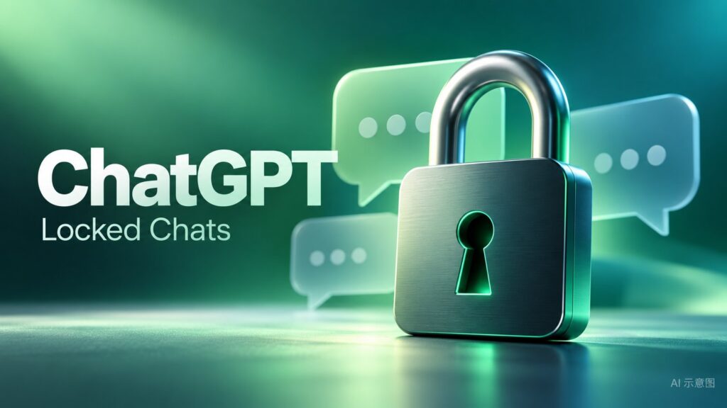 ChatGPT Locked Chats锁定聊天功能AI示意图