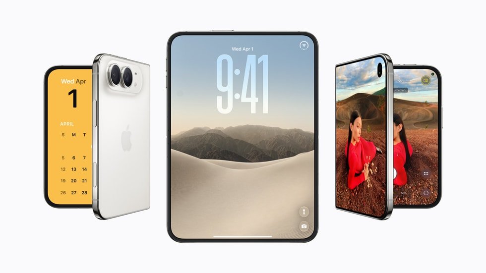 Apple iPhone Duo折叠屏手机官方产品图
