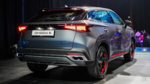 改款前Chery OMODA 5 H版本后方外观，2023年资料照片